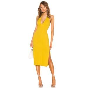 NBD Yellow Midi Dress